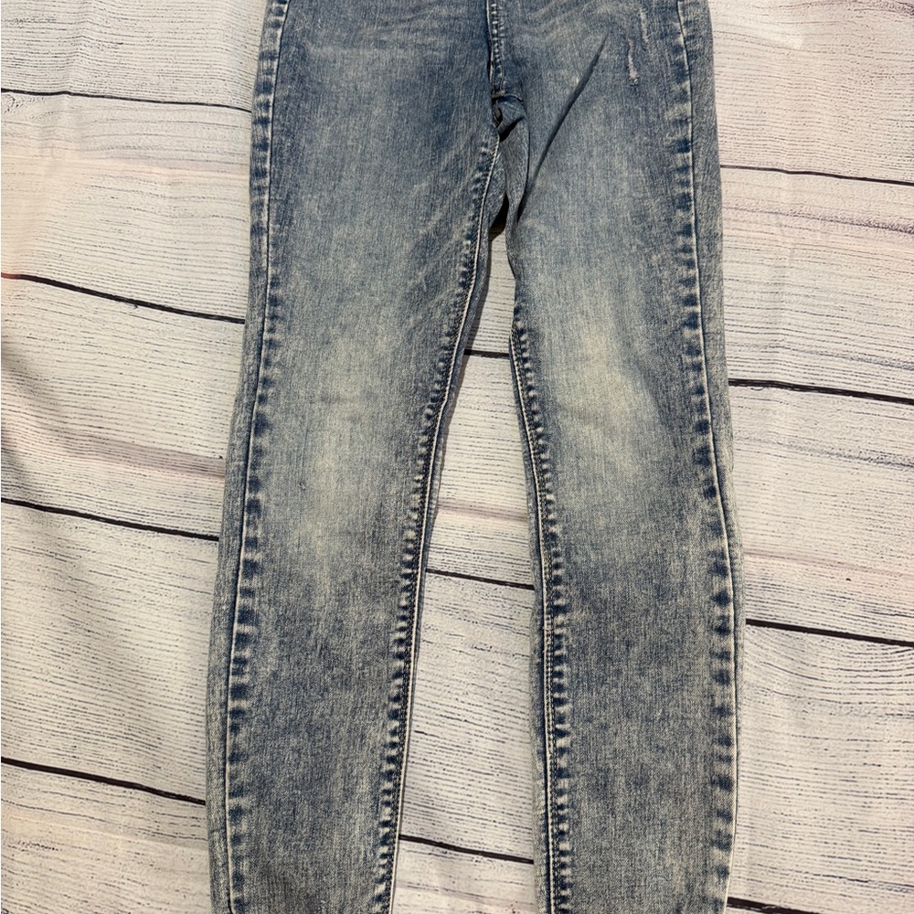 Vanilla Star Faded Blue Skinny Jeans